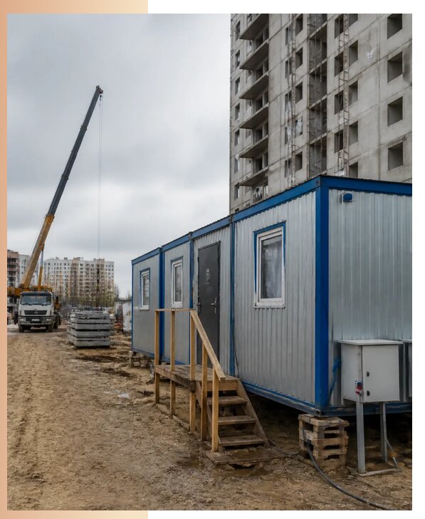 Аренда строительных вагончиков для рабочих в Курганинске